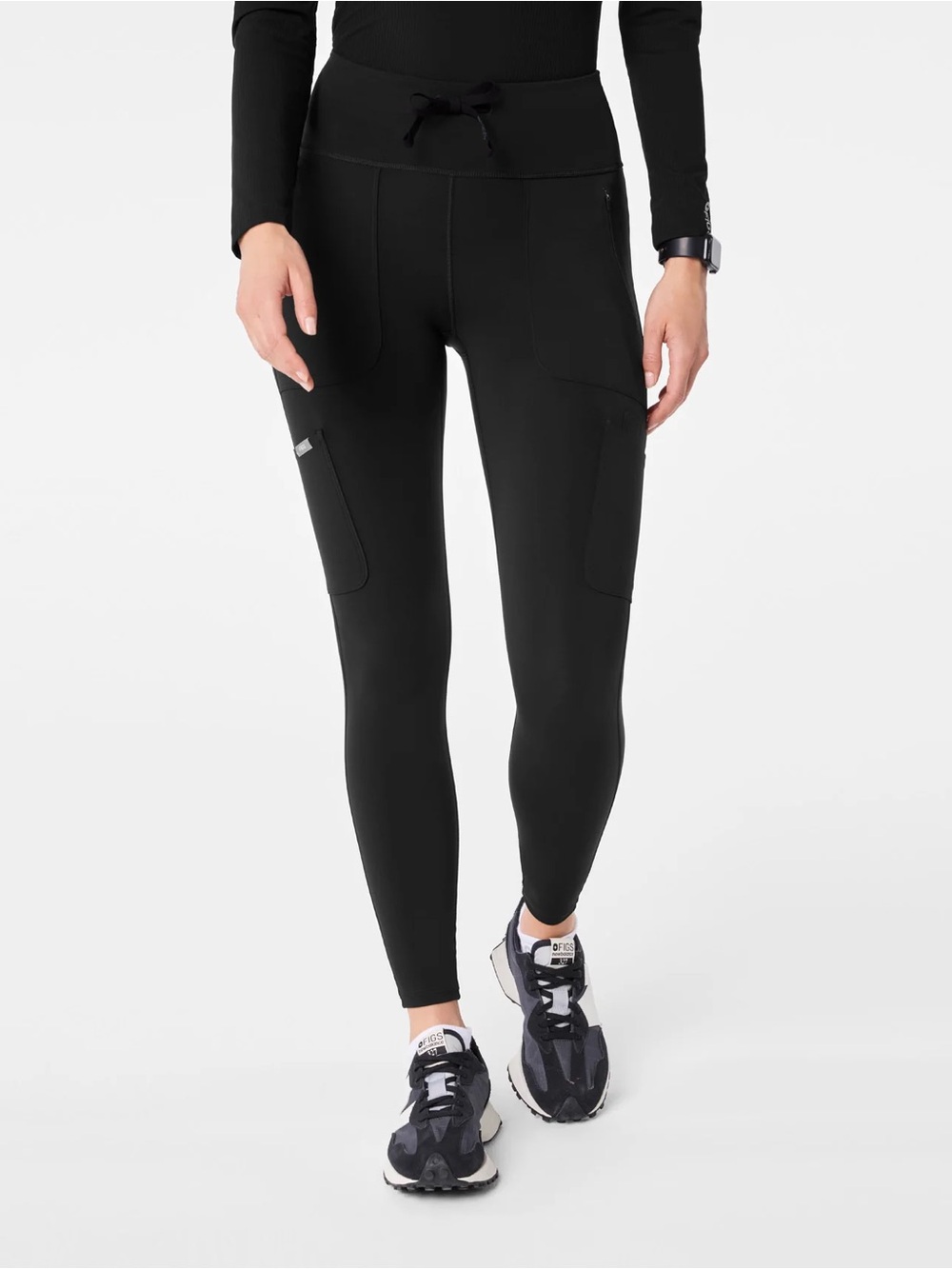 Figs Scrub Leggings in Black XL